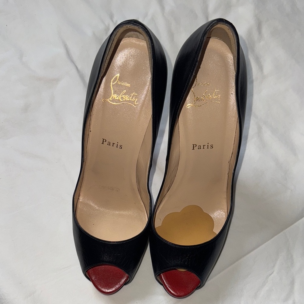 Christian Louboutin Black and Red Heels